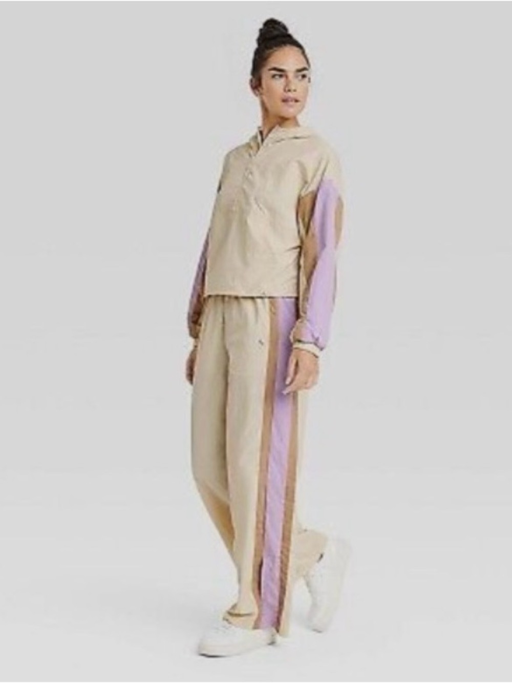 NWT Joylab Ivory with Pink Stripe Wide Leg Pants Size XL